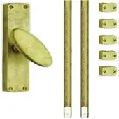 Hardbrass Mariani Raamespagnolet Universeel 1500mm Messing Getrommeld