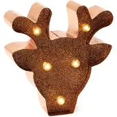 Legami Mini letter licht - glitter rendier