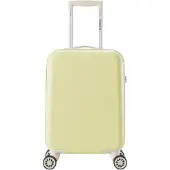 Decent Star-Maxx Handbagage Trolley 55 pastel geel
