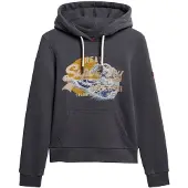 Superdry Sweatshirt 'Tokyo' kobaltblauw / aqua / honing / donkergrijs