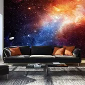 Karo-art 147cm X 105cm - Zelfklevend fotobehang - Nevel, 8 maten, premium print