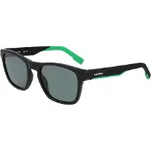 Lacoste L6018S 002 mat zwart grijze zonnebril