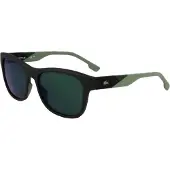 Lacoste L6043S 002 matzwarte groene spiegelzonnebril