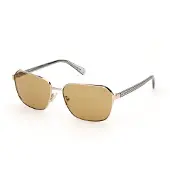 GUESS Gouden Montuur Bruine Glazen Zonnebrillen