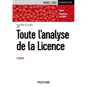 Dunod Toute l'analyse de la licence