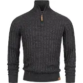 INDICODE JEANS Trui 'Hector' bruin / donkergrijs