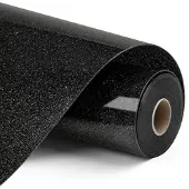 Loklik Heat Transfer Vinyl Glitter - Black - Zwart - 30.5 x 90 cm
