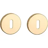 Aprile Comfort Rond Sleutelrozet Ø53x7mm goud gepolijst PVD Rozetten