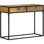 vidaXL Wandtafel 100x35x75 cm massief mangohout