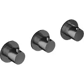 Hotbath Cobber afbouwdeel Inbouw Douche Thermostaat Horizontaal Geborsteld Nikkel CB7067