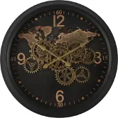 Countryfield Carta Rond S 60 Zwart Brons Wandklok Klok