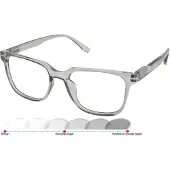 Vista Bonita Leesbril Cubo Photochromic-Kadushi silver-+1.00
