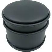 Hit Deurstopper | 8 cm x Ø 10 cm (Staal, Rubber, Zwart)