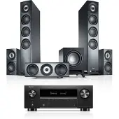 Teufel DEFINION 3 Surround + Denon X3800H "5.1-Set" Home cinema Antraciet