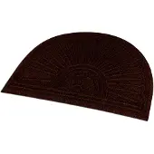 Wash & dry Mat DUNE Halfmoon dark brown Inloopmat, antislip, geschikt voor binnen en buiten, wasbaar