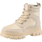 Buffalo Veterlaarsjes 'Nova' beige / taupe