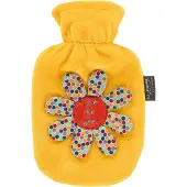 Fashy - Kinderkruik - Warmtekruik - Geel met Bloem - 0,8 liter