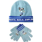Minecraft muts en handschoenen Maat 56