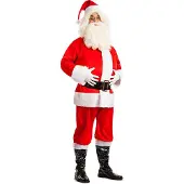 Boland - Kostuum Diamond Santa (XL) - Volwassenen - Kerstman -