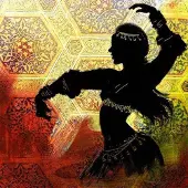 Safaary Arabische Schilderij Buikdanseres Shadow