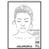 Aurora Schetsblok - Tekenpapier - Kopspiraal - A4 - 90g - 100 vel