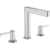 Hansgrohe Wastafelmengkraan Finoris 3-gats 160 met Push-Open Waste Chroom