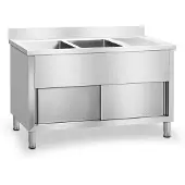 Royal Catering Dubbele Spoeltafel - 140 x 60 cm