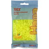 Hama Sachet de 1000 perles a repasser midi jaune neon - loisirs creatifs - 207-34