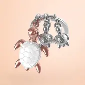 Metalmorphose - Sleutelhanger - Turtle Family