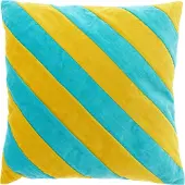 Unique living Sierkussen Zoya Geel / Blauw 45 X 45 Cm