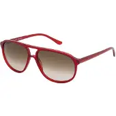 Lozza SL1827M Rosso lucido 58/15/140 MAN Zonnebrillen