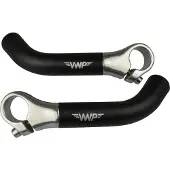 Vwp gebogen bar ends - 15cm - zwart