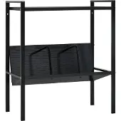 vidaXL Boekenkast met 2 schappen 52x28x59 cm bewerkt hout zwart