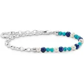 Thomas Sabo Women's Bracelet 925 Silver Dyes 17 Turquoise Blauw 32023683