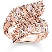 Thomas Sabo - TR2409-323-9-56 - Ring - Dames - 925er Zilver roségoud verguld - ringmaat 56