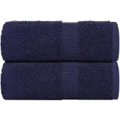 vidaXL Gastendoekjes FROGN 2 st 30x50 cm 360 g/m² marineblauw