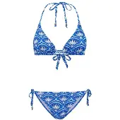 Shiwi Liz Bikini Set Bohemian Peacock Sports Blue Sports Blue Size: 44 | Bikinis Outlet | Dames | Blauw