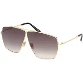 Tom Ford Stella Zonnebril In Glanzend Diepgoud