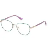 GUESS GU50140 Shiny turquoise 47/15/130 Meisje Brilmonturen
