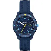 Lacoste LC2030053 Mini Tennis Staal Silic Blauw 34,5mm