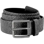 BOSS Heren Riem - Zwart Leer met Logo en Gesp
