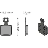 Brenta Ciclo Mt5/mt7 Magura (4 Pezzi) Gesinterde Remblokken