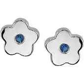 Orphelia Kids Oorbel Flower Blue Zirc Sterling Zilver 925