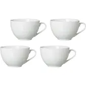 Ritzenhoff & Breker Cappuccinotassen Bianco 300 ml Set van 4