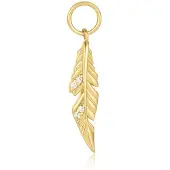 Ania Haie AH EC052-02G Pop Charms Dames Hanger - Sieraad - Zilver - Goudkleurig - 925 Zilver - 5 mm breed - 20 mm lang