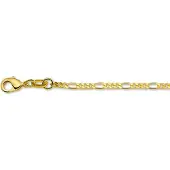 The Jewelry Collection Doublé 10/000 Collier figaro 2 3101018 70 cm