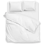 Zo! Home Zohome Luxe Percalle Wit Dekbedovertrek - 260 x 200/220 cm