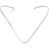 Behave – Ketting - Zilveren Spang – Massief 925 Sterling Zilver – Hand gesmeed