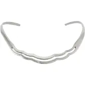 Behave – Ketting - Zilveren Spang – Massief 925 Sterling Zilver – Hand gesmeed