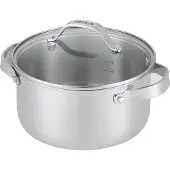 Beka Cicla Kookpot - Ø 20 cm - met Deksel uit glas - Gerecycleerd RVS - PFAS-vrij - Geschikt voor inductie & vaatwasser- Chroom